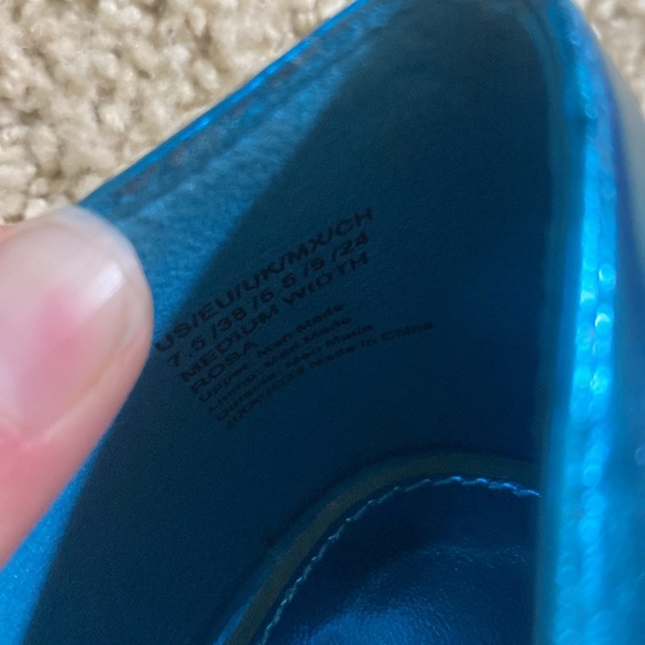 Kenneth Cole NEW electric blue turquoise transparent pumps heels size 7.5 - Picture 9 of 11